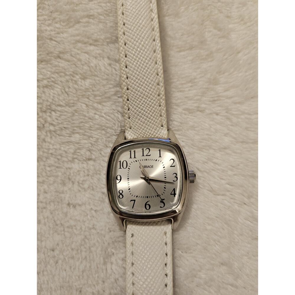 Carriage By Timex White Ladies Watch